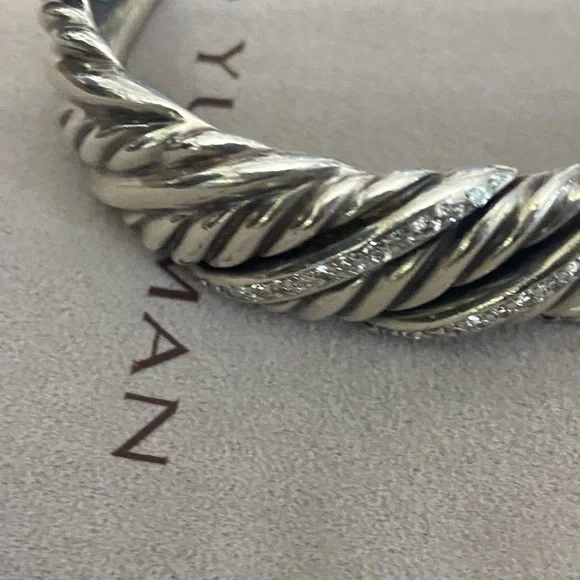 David Yurman Cuff Diamond Authentic - Picture 3 of 5